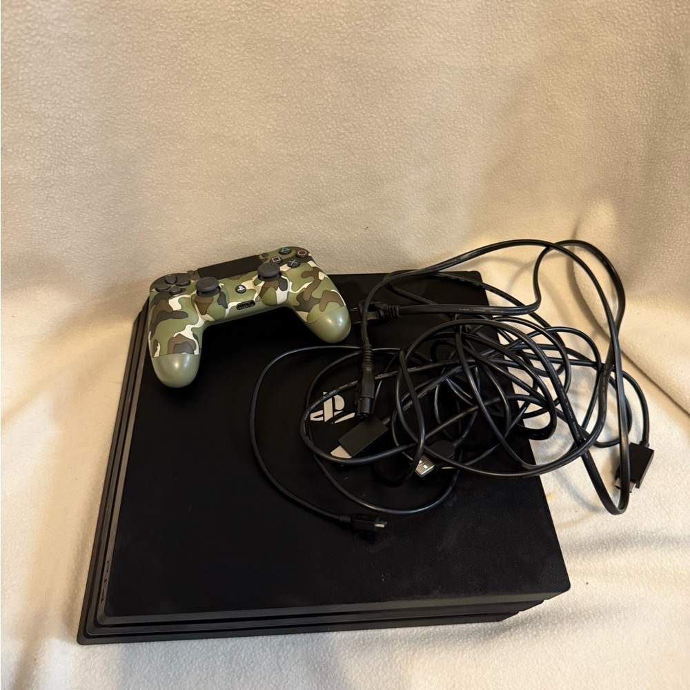 Sony PlayStation Console with Camouflage Controller - Black